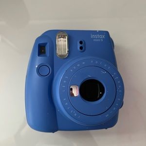 Blue Polaroid Camera